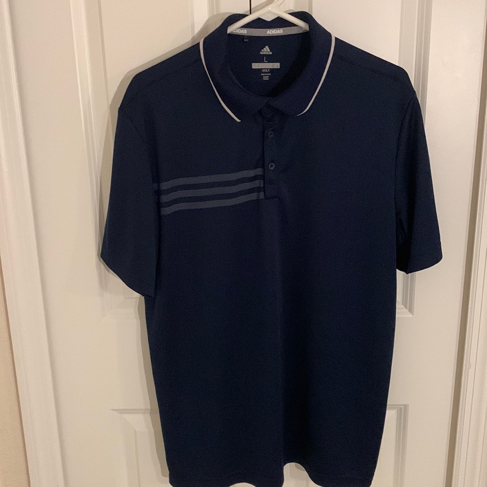 Adidas golf polo - Large - Navy Blue